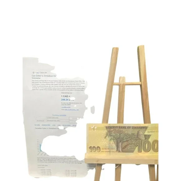 Reserve Bank Of Zimbabwe 100 Dollar Banknote Collectible Currency AA9341777 - Picture 1 of 4